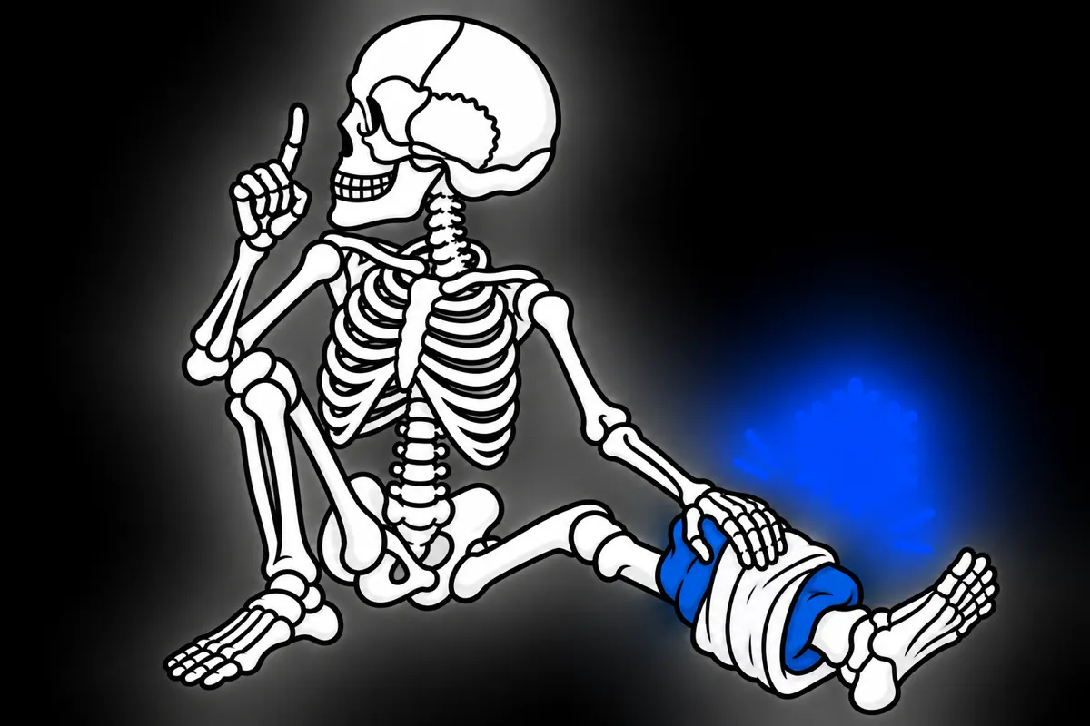 Ilustracja kościotrupa do tematu Czy zimno zawsze jest najlepszym wyborem